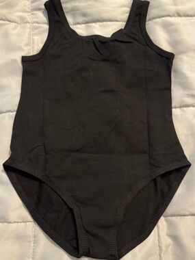 Leota Black Tank-Style Kids One-Piece Bodysuit